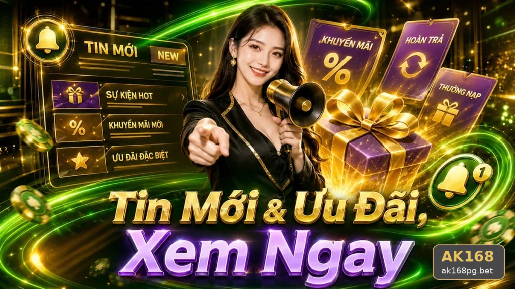 Giải Mã Biểu Tượng Khuyến Mãi Qua Dữ Liệu: Hướng Dẫn AK168 Về Tin Mới, Ưu Đãi Và Điều Kiện Tại ak168pg.bet